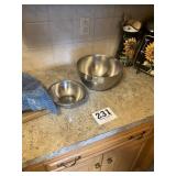 Stainless steel mixing  bowls