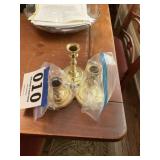 Brass candlesticks