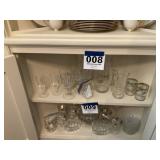 Glassware shelf lot