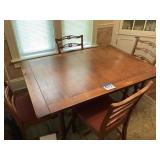 Dining room table and six chair and three filler