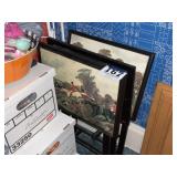 Victorian print dinner trays