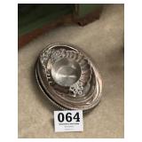 Silver plate, serving dishes