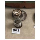 Silver plate, ashtrays, and serving dishes