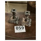Silver plate candlesticks
