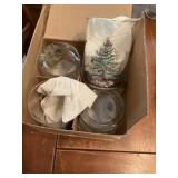 Christmas tree spa four glasses