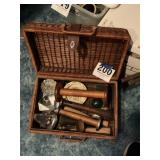 Picnic basket and contents