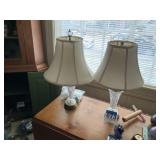 Set of two table lamps