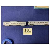 2 HO Gauge Santa Fe Passenger Cars 300 & 3246