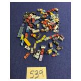 Micro machines and similar small cars for train