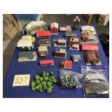 N Scale Train buildings  scenery lot