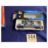 K-Line CSX 661-1431. Truck hauler freight car.