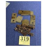 Plasticville  Cabin and fencing