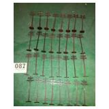 Signal wire/electric wire railroad poles