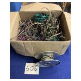 Box lot and half spool of train wire