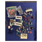 Train display and accessory lot  Christmas city