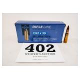 PPU 7.62X39 FMJ 123GR 1 BOX(20 RNDS)