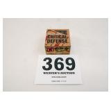 HORNADY 9MM LUGER CRITICAL DEFENSE 115GR 1 BOX(25