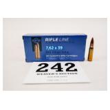 PPU 7.62X39 FMJ 123GR 1 BOX(20 RNDS)