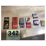 Old advertising matchbooks