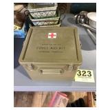 Unused Military Style Plastic First Aid Box USA