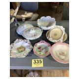 Antique Floral Kitchen Dishes & Plates
