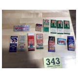 Old advertising matchbooks