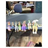 Easter Rabbits on a shelf Figurines