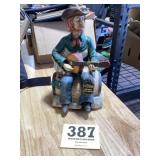 Guitar Player Figurine Mechanical Music box