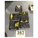 Lot of 5 Humorous Trivets