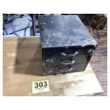 Metal 3 drawer parts organizer full