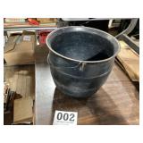 Old cast iron kettle signed from Albany New York