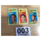 3 1970-71 NBA All Star trading cards for