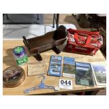 Lot of different items, Pennsylvania maps, war,