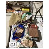 Lot of assorted frabic and quilting squares