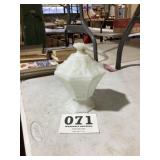 Milk Glass Candy Dish Grape pattern