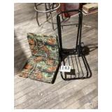 Small folding Tote Cart & Camo Chair padding