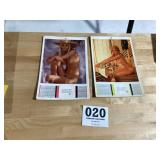 1971 and 1972 Playboy calendars