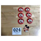 Mickey Mouse club pins and other Mickey Mouse