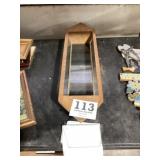 Small Corner Display Shelf with glass shelfs