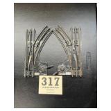 Lionel 2 manual track switches