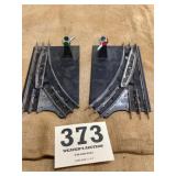 Marx left and right hand Manual track switches 2x