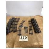 3 rail track 8 curved and 6 straight 1 stub track