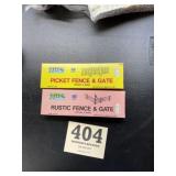 HO scale train layout, scenery Fence, and gates