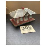 Marx oGirard Tin Litho Train Station - steam