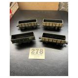 4 IVES hopper cars