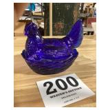 Colbolt Blue Hen on Nest