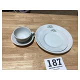 Old dish set from the Lewisburg, PA fraternal of