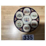 Old stoneware souvenir plate from Germany