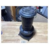 Antique metal old kerosene heater