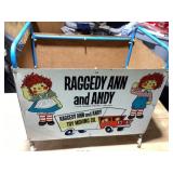 Old Raggedy Ann and Andy, mobile toybox